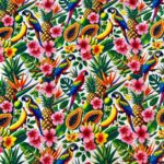 Tecido Eva Eva - Papagaios e Fruas