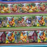 Tecido Eva Eva - Barrado Galinhas