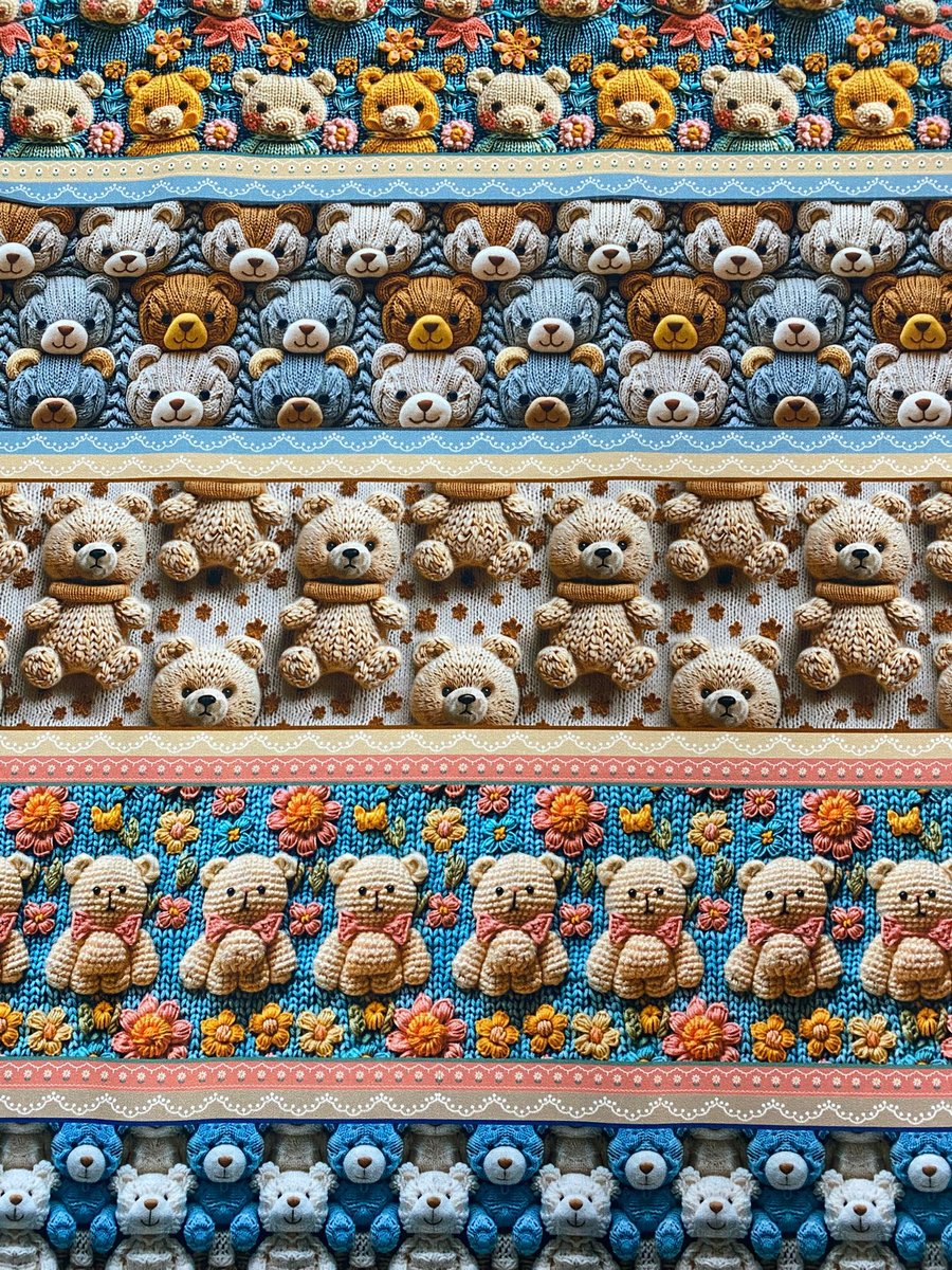 public-1067 Barra Ursinhos 100% algodão - Image 1