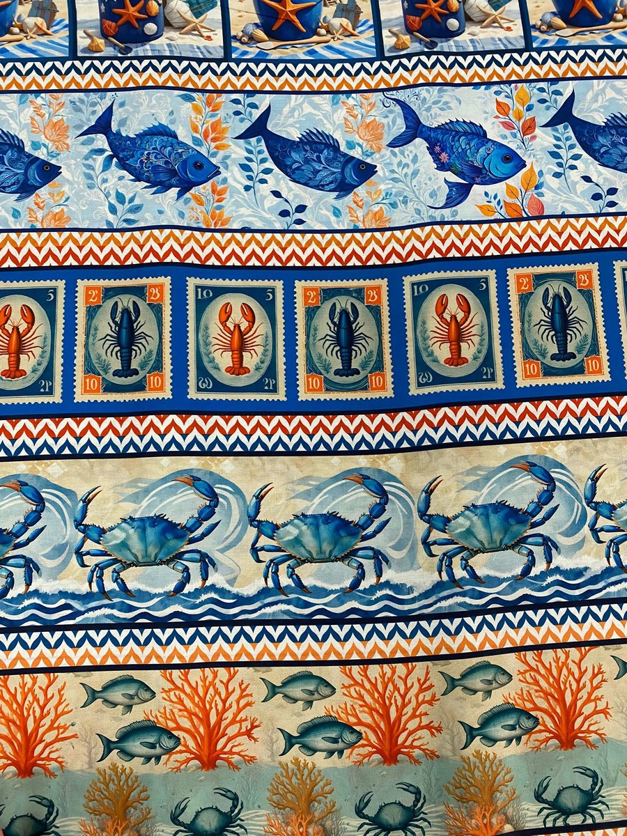 public-1155 Barra Fundo do Mar 100% algodão - Image 1