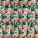 Tecido de Algodão Estampado - Abacaxi