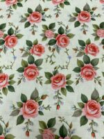 Tecido de Algodão Estampado - Rosas