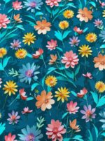 Tecido de Algodão Estampado - Floral