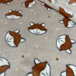 Manta Coralina Estampada Raposas