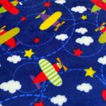 Manta Coralina Estampada Aviões