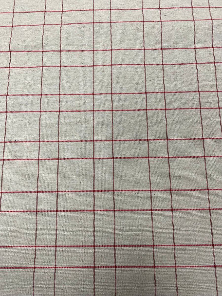 public-1390 Linho Alentejano Xadrez Vermelho - Image 1