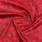 100% Algodão Poeira Vermelho