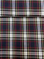 Xadrez Tartan Azul Escuro com Preto