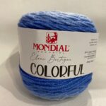 Lã Mondial Colorful Azul