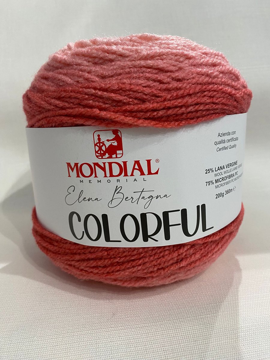 public-1489 Lã Mondial Colorful Rosa - Image 1