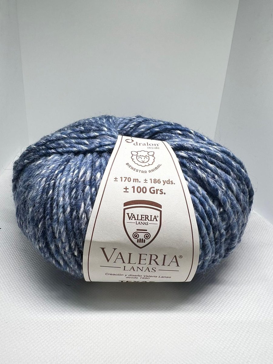 public-28 Lã Azul com Branco - Image 1