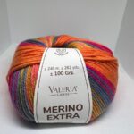 Lã Laranja Colorida