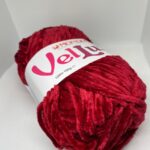 Lã Veludo Vermelho Bordo