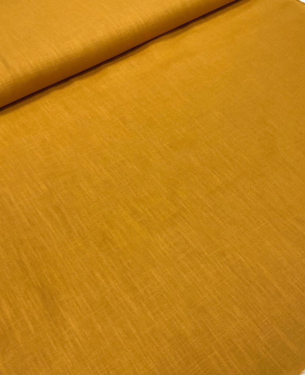 public-332 Linho 100% Algodão Amarelo Torrado - Image 1