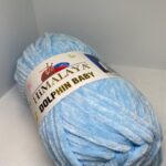 Lã veludo azul Bebe