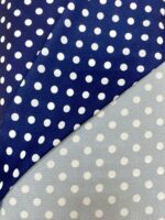 Crepe Estampado Azul Escuro com Bolinhas - Image 2