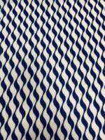 Crepe Estampado Ondulado Azul Marinho
