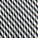 Crepe Estampado Ondulado Preto