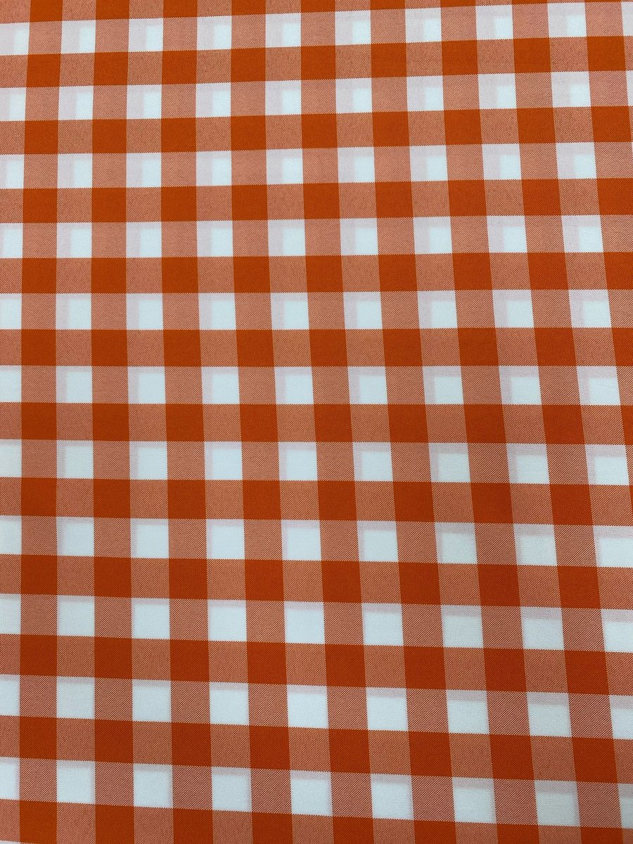 public-789 Anti-nódoas Xadrez Laranja - Image 1