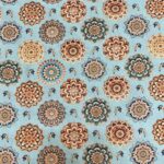 Tecido 100% algodão - Mandalas com fundo Azul