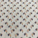 Tecido 100% algodão - Florzinhas com fundo creme