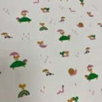 Tela Impermeável Estampa de Caracóis e Tartarugas