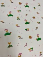 Tela Impermeável Estampa de Caracóis e Tartarugas