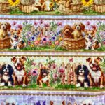 Tecido Eva Eva - Barrado Cachorros